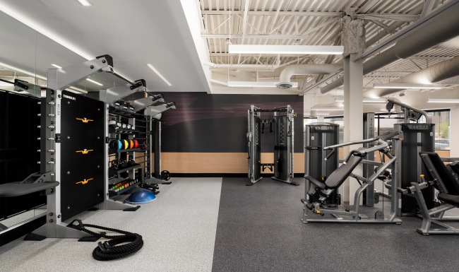 River to trail. City to forest. It's all yours. Top of the line fitness equipment in gym